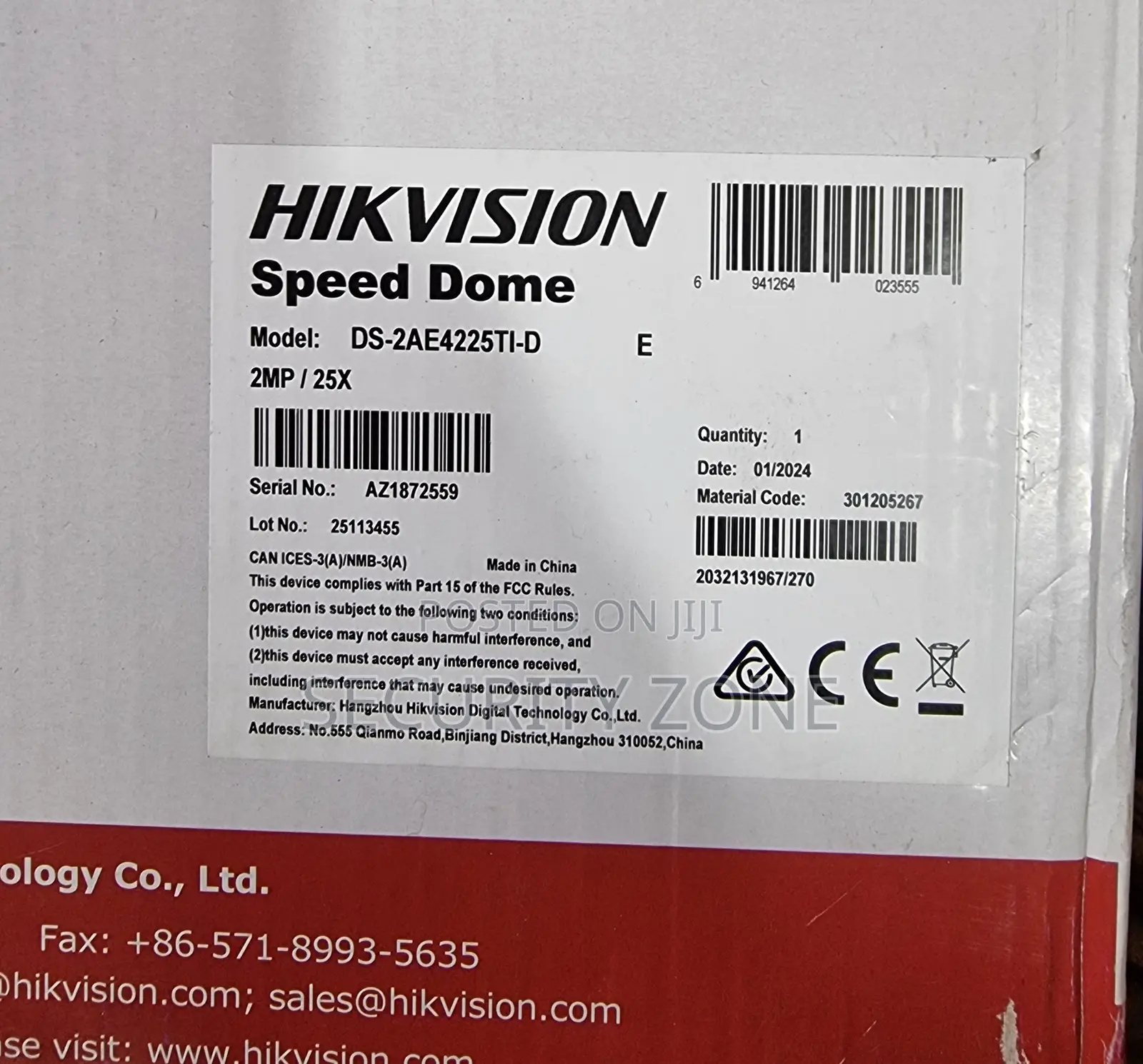 Hikvision 2mp Analog PTZ Camera