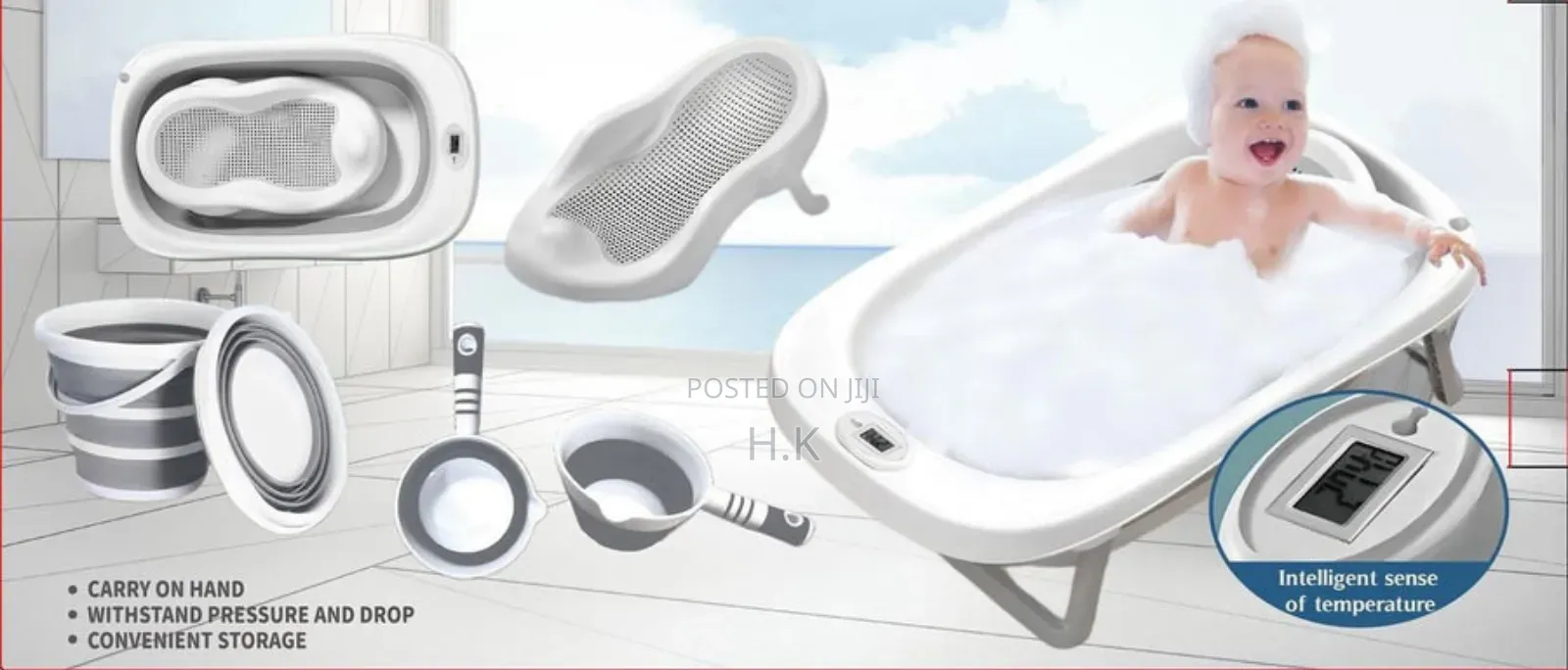 Happy Baby Newborn to Toddler Baby Bath Set