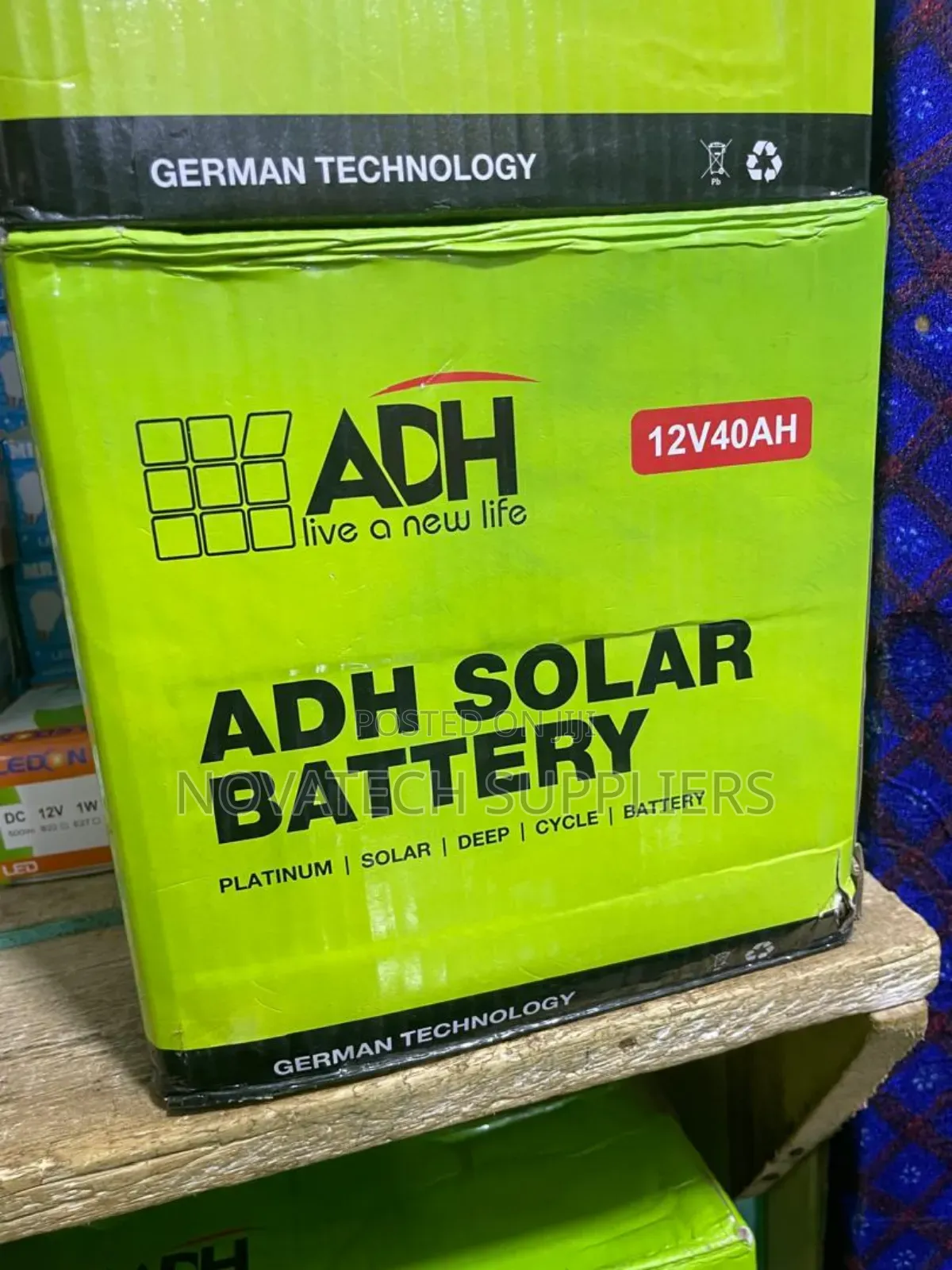 40ah Adh German Technology Solar Batteries Qwet