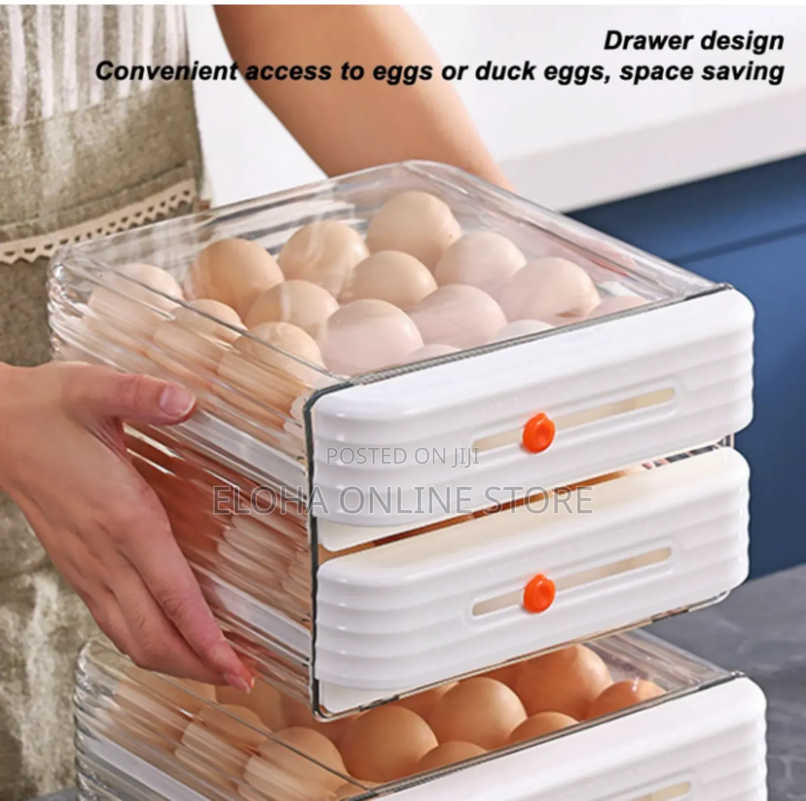 2 Layers Egg Holder for Fridge