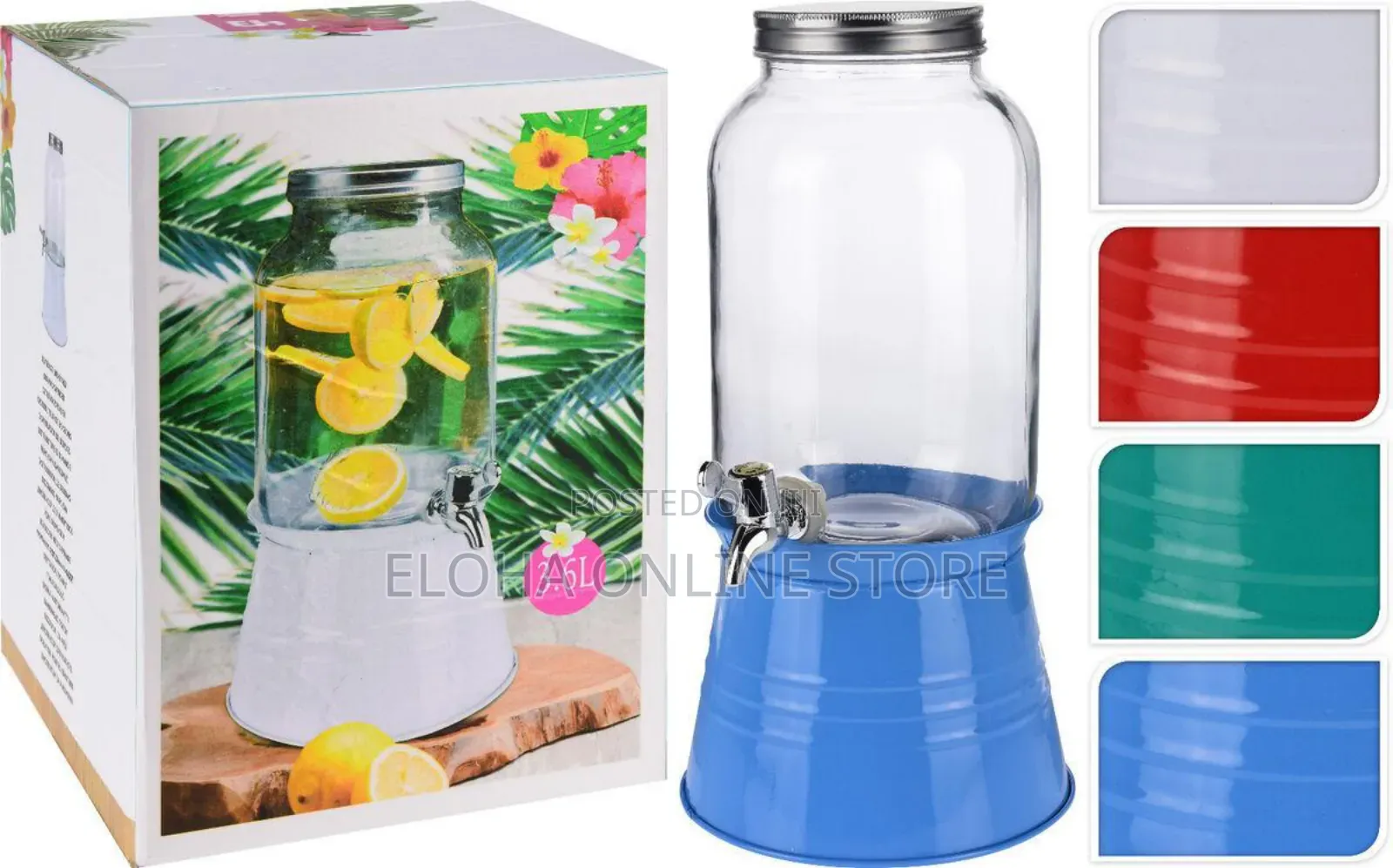 8 L Glass Beverage Dispenser