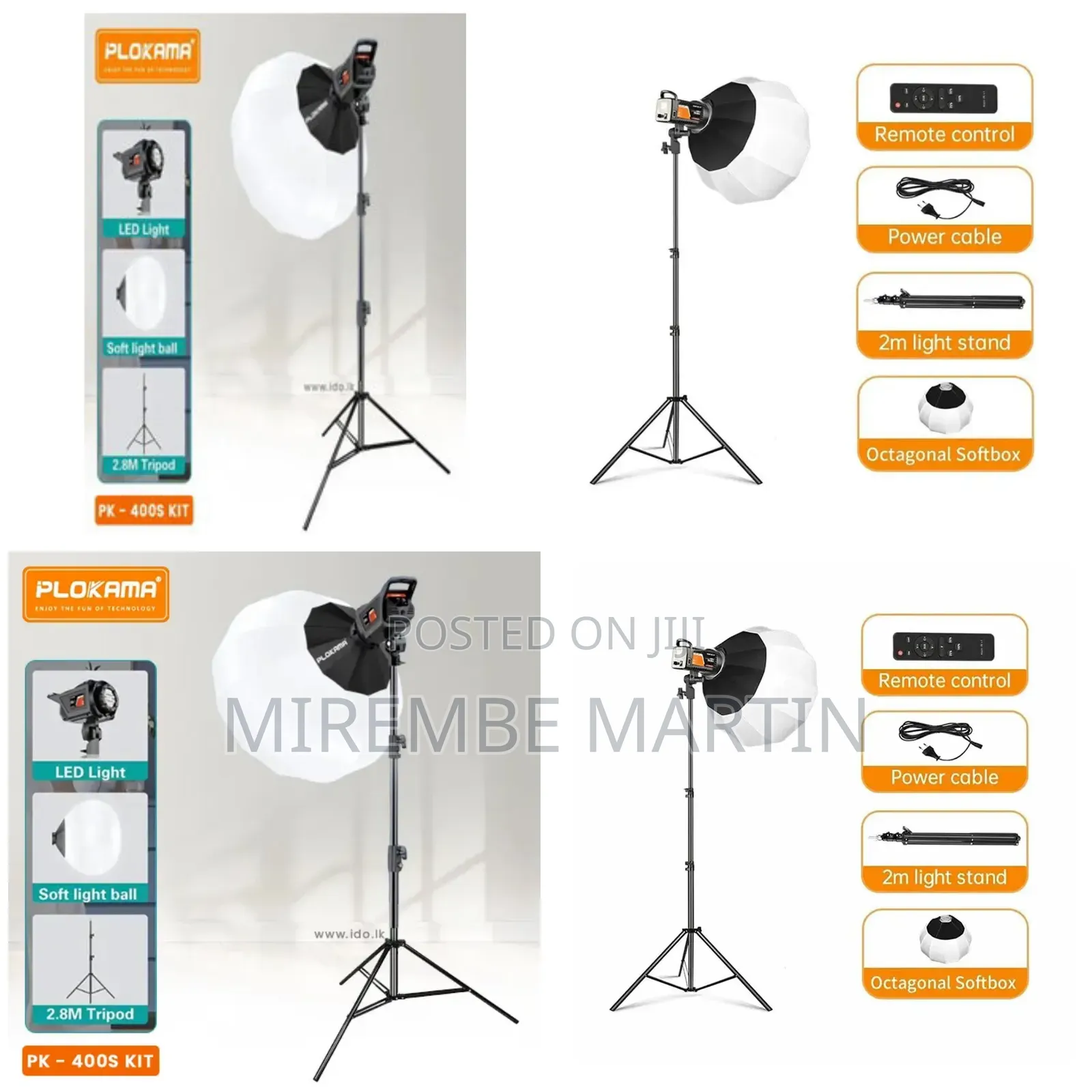 Plokama Pk-400s Video Light Kit for Photography Fill Light
