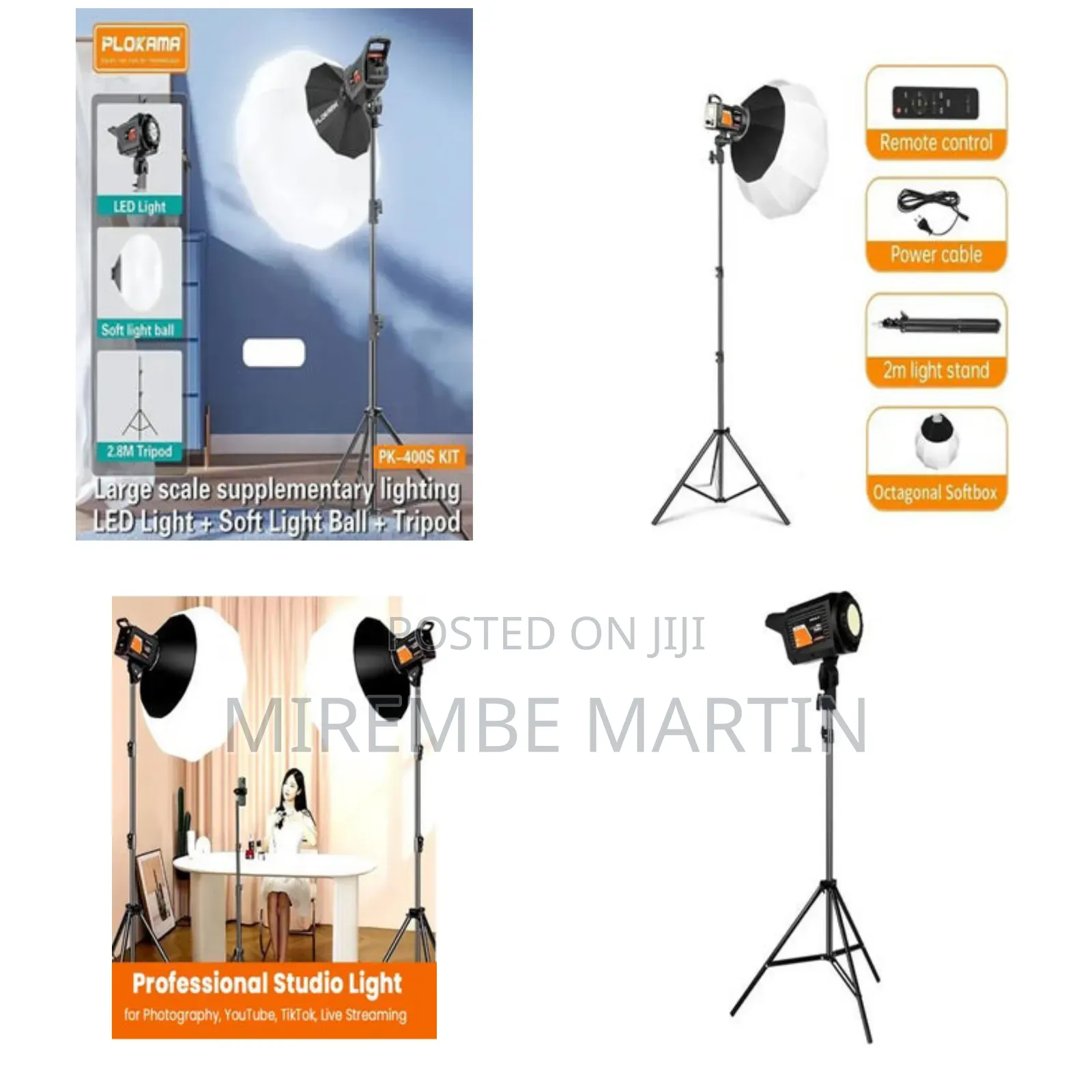 Plokama Pk-400s Video Light Kit for Photography Fill Light