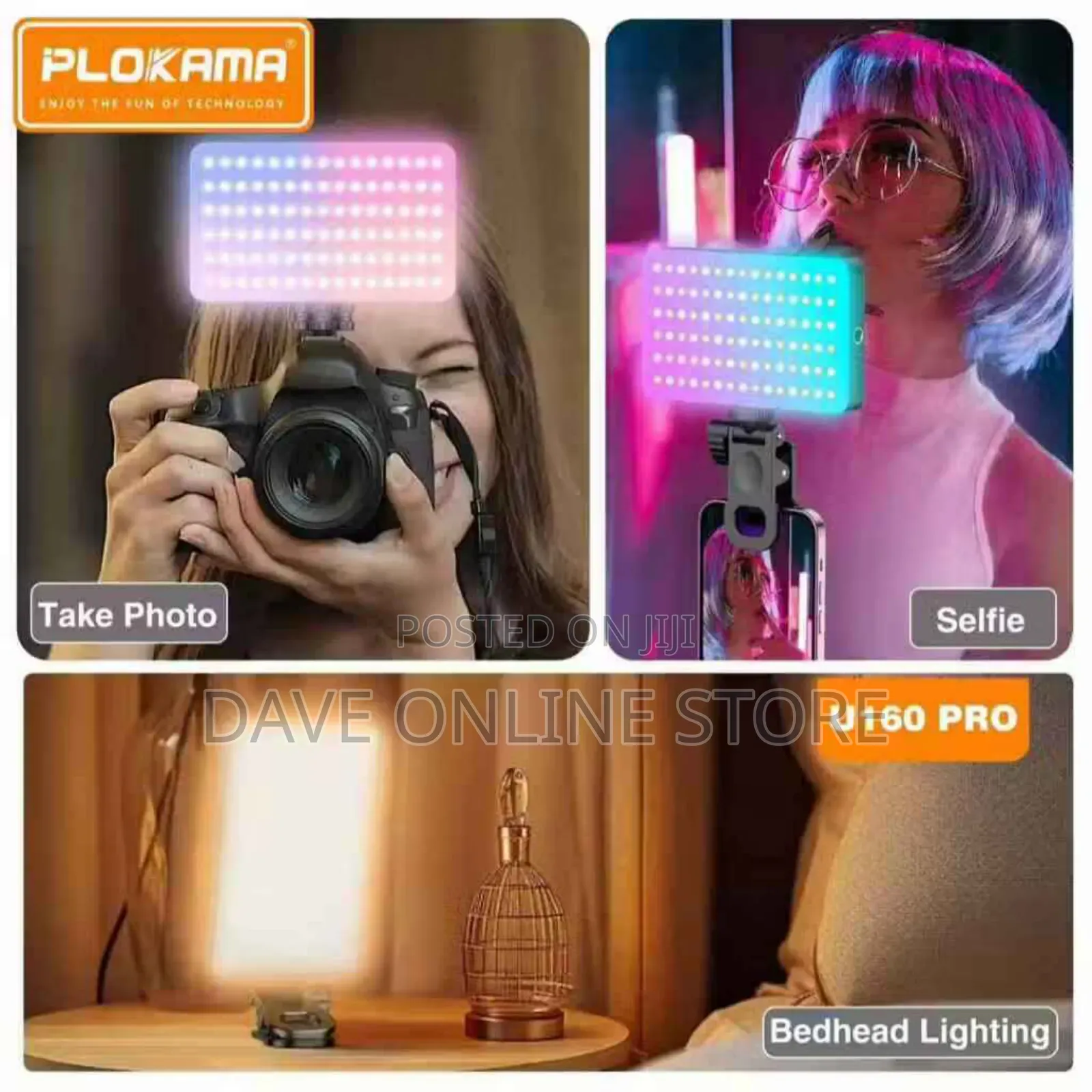 Lighting Plokama U160 Pro RGB Rechargeable Led Light