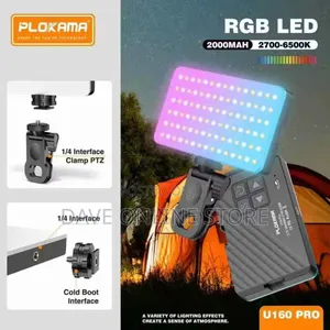 Lighting Plokama U160 Pro RGB Rechargeable Led Light