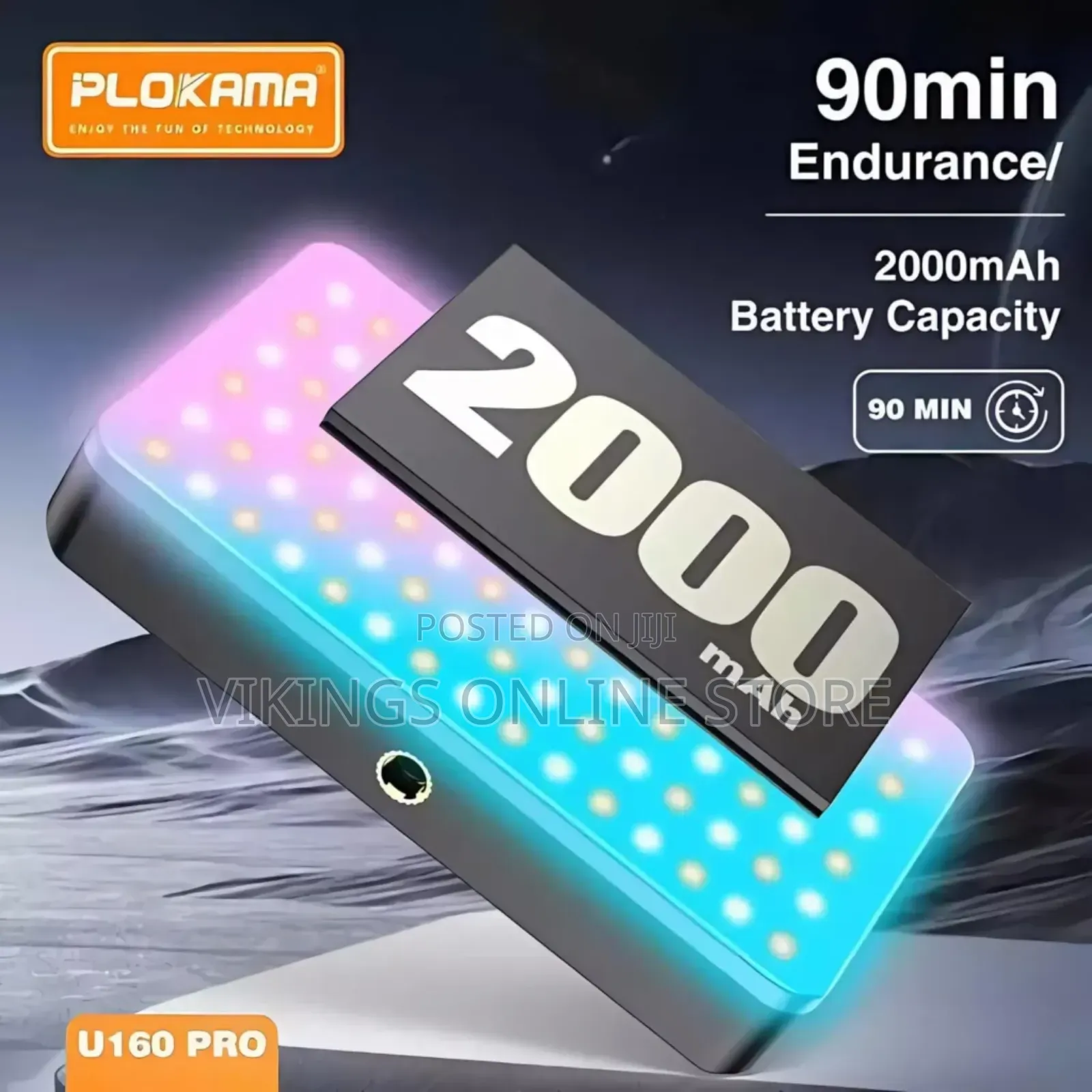 Plokama U160 Pro RGB Portable Led Light (Rechargeable)