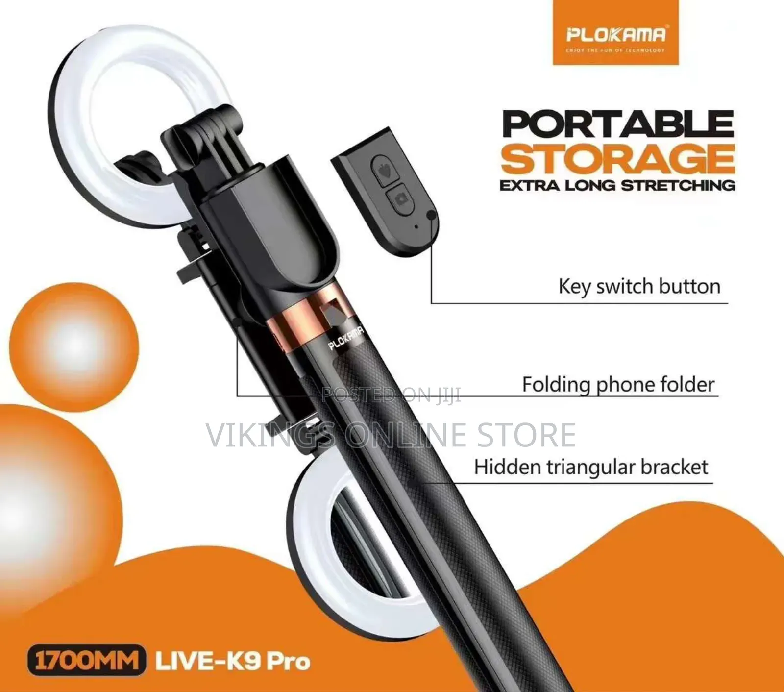 Plokama Live- Pro 1700mm Live Broadcast Stand