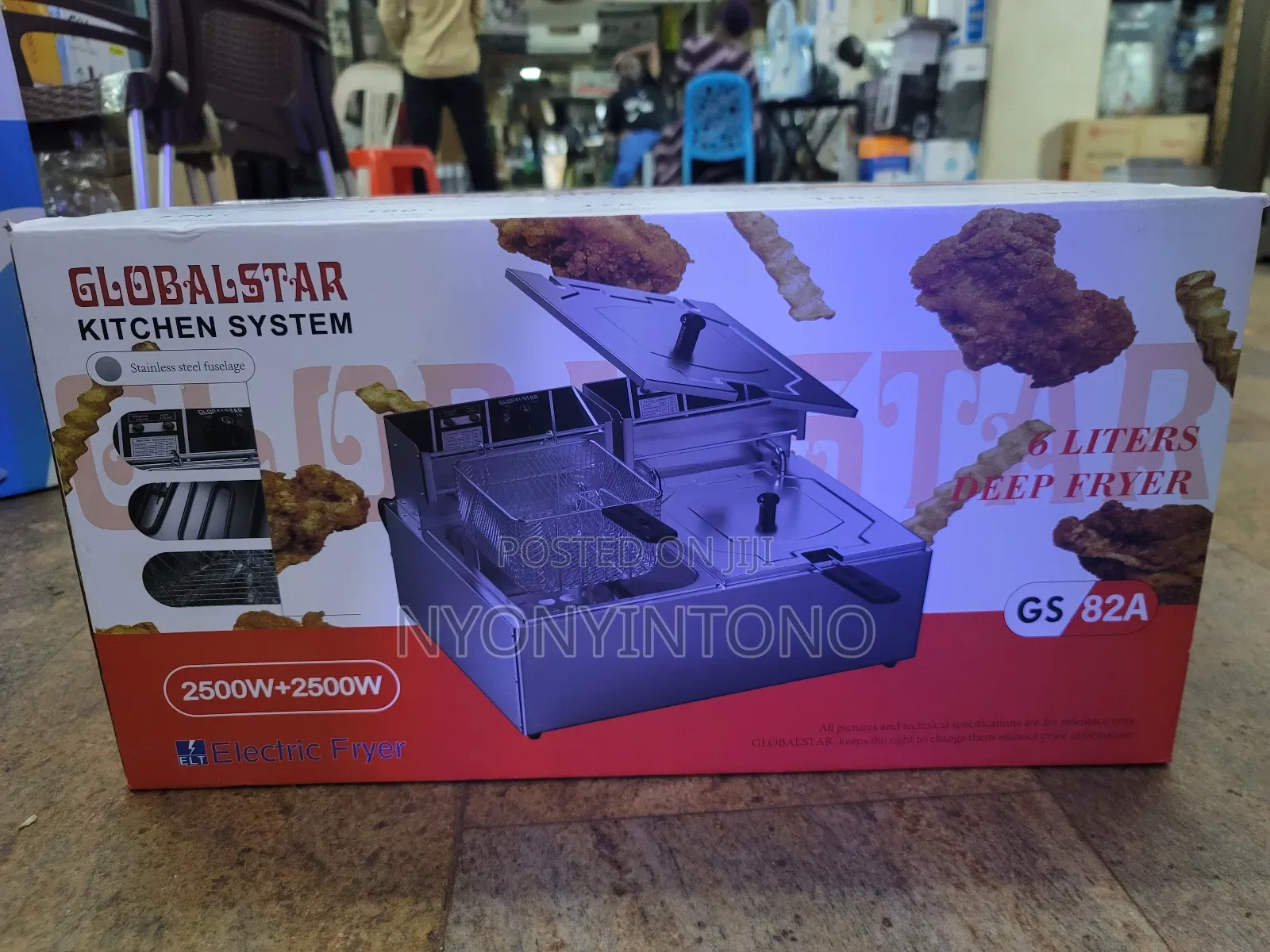 Globalstar 6l + 6l Double Commercial Deep Fryer