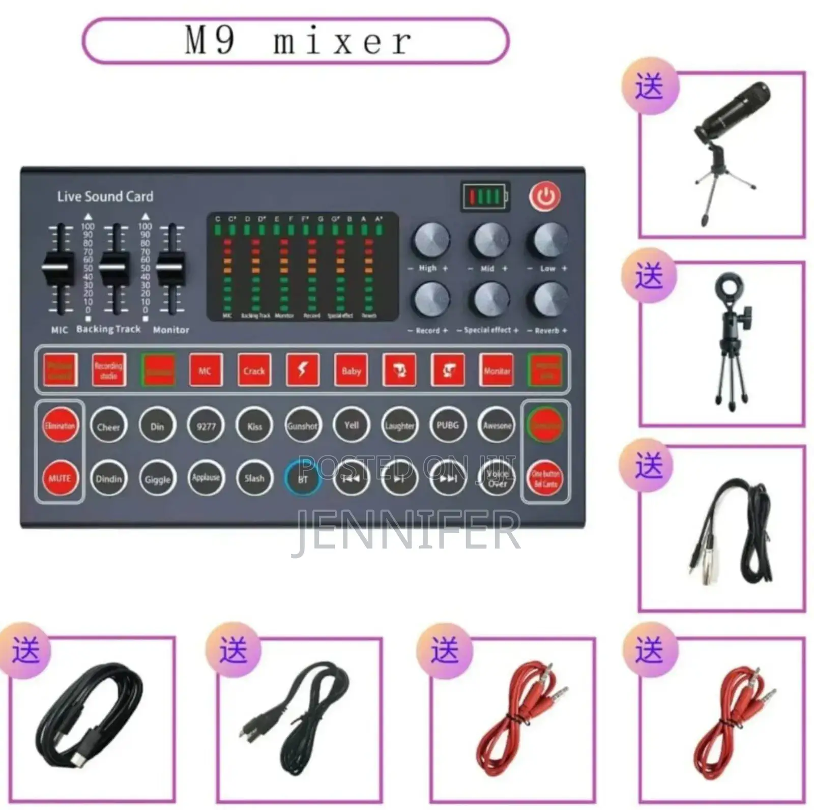 M9 Mixer Live Sound Card