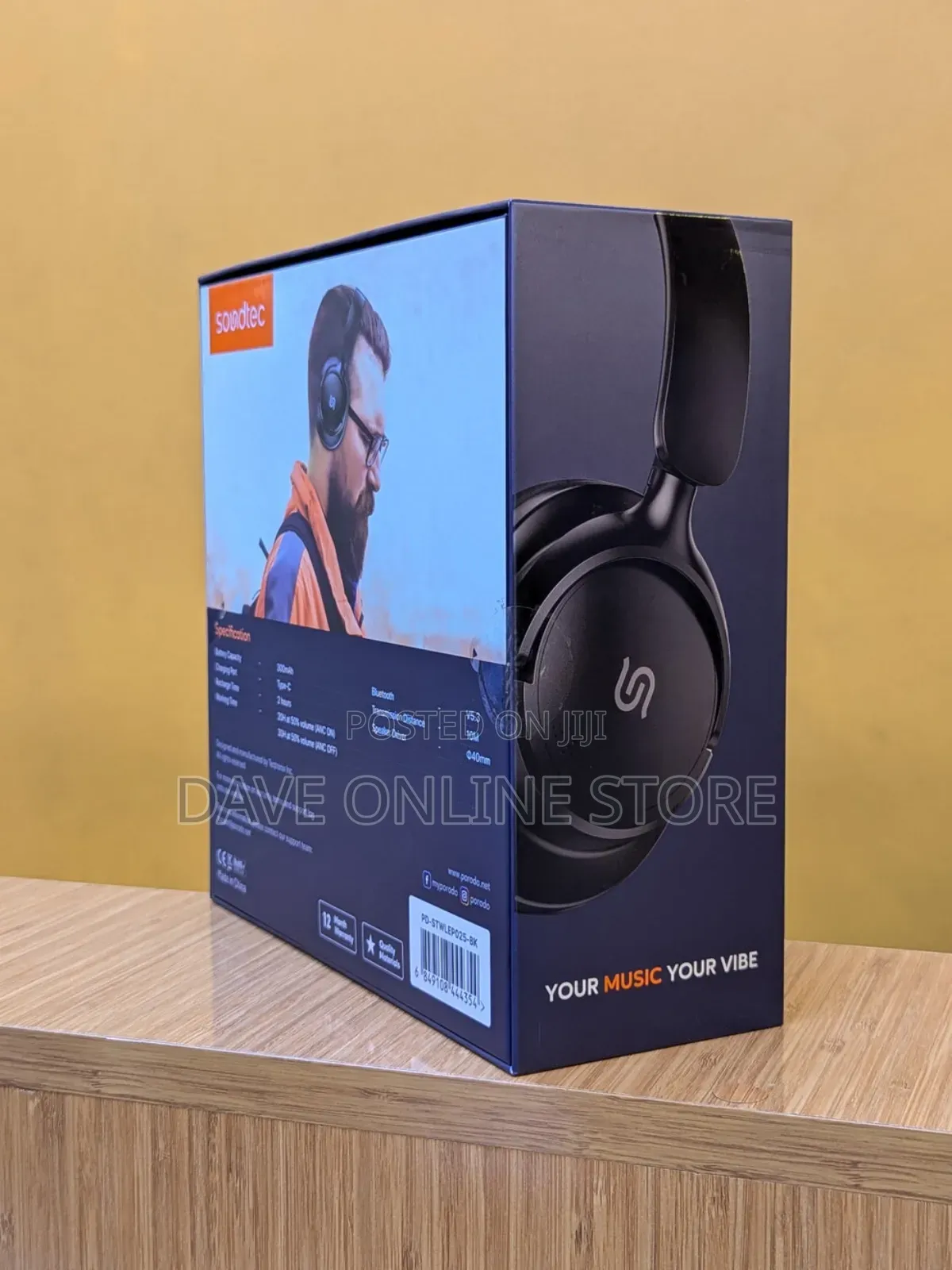 Zen Active Noise Cancellation Headphone Soundtec by Porodo
