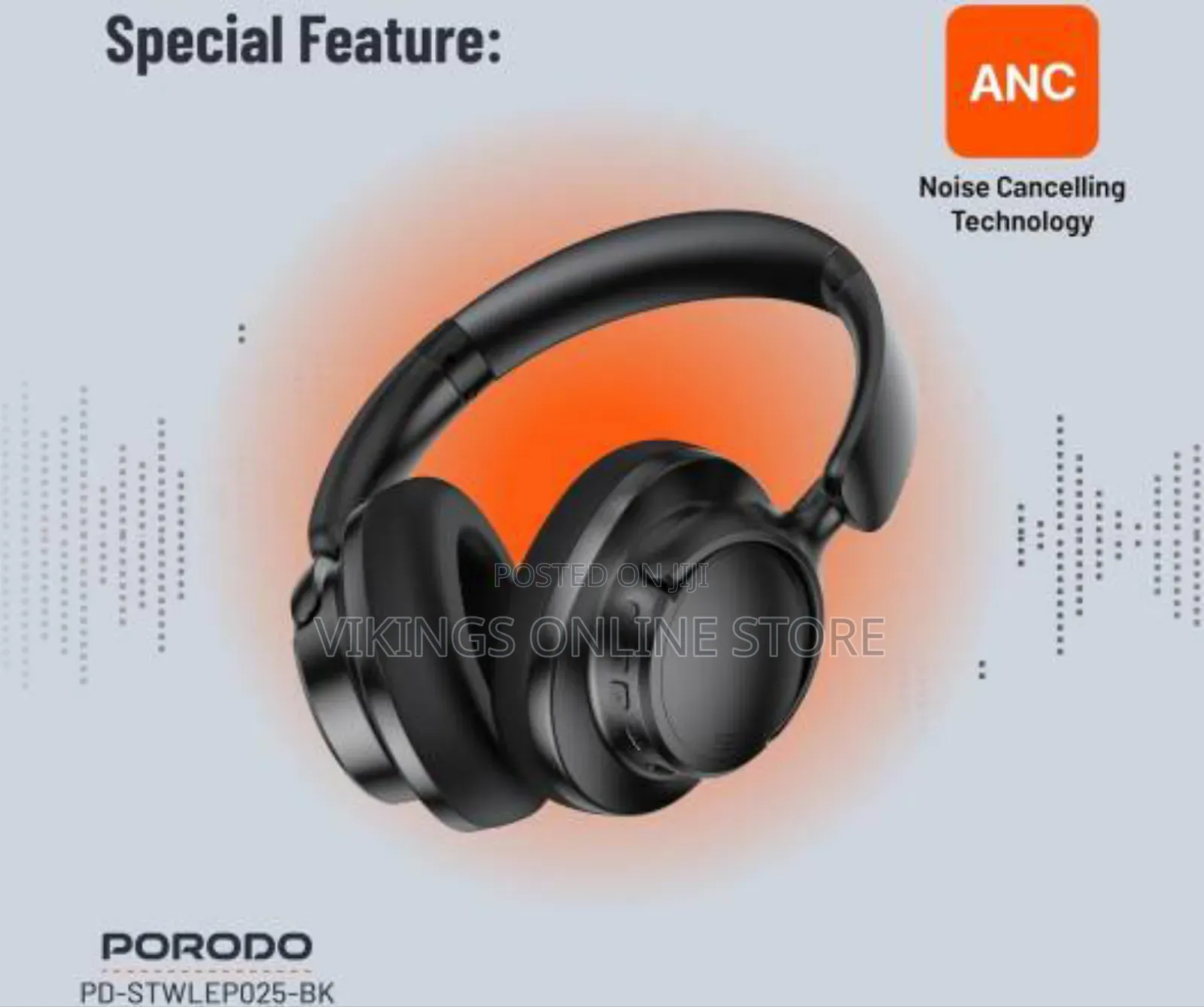 Porodo Soundtec Hybrid Anc Headphone