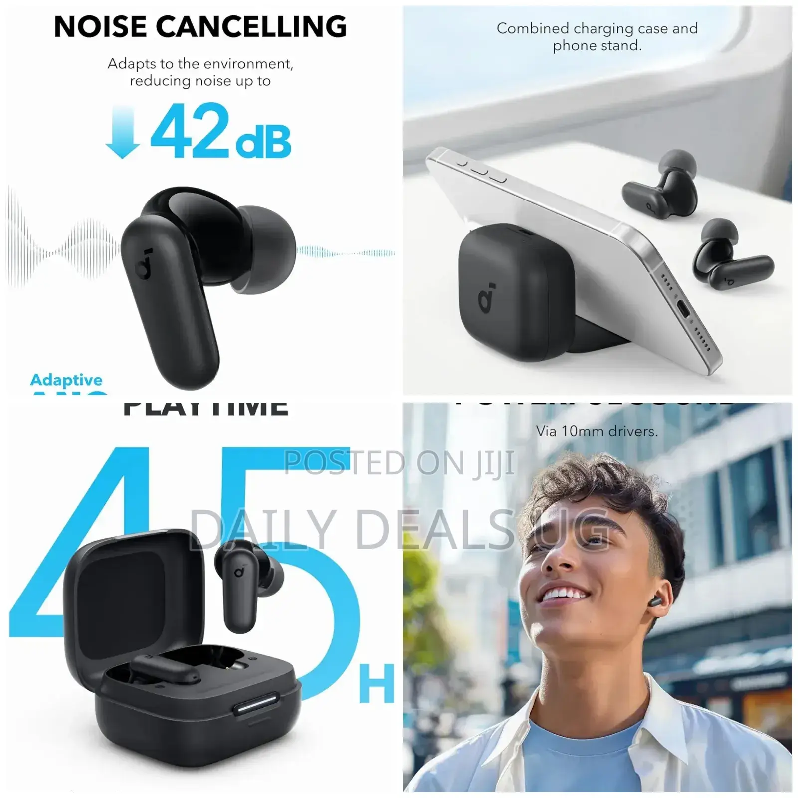 Soundcore P30i by Anker Noise Cancelling Earbuds, Strong Anc
