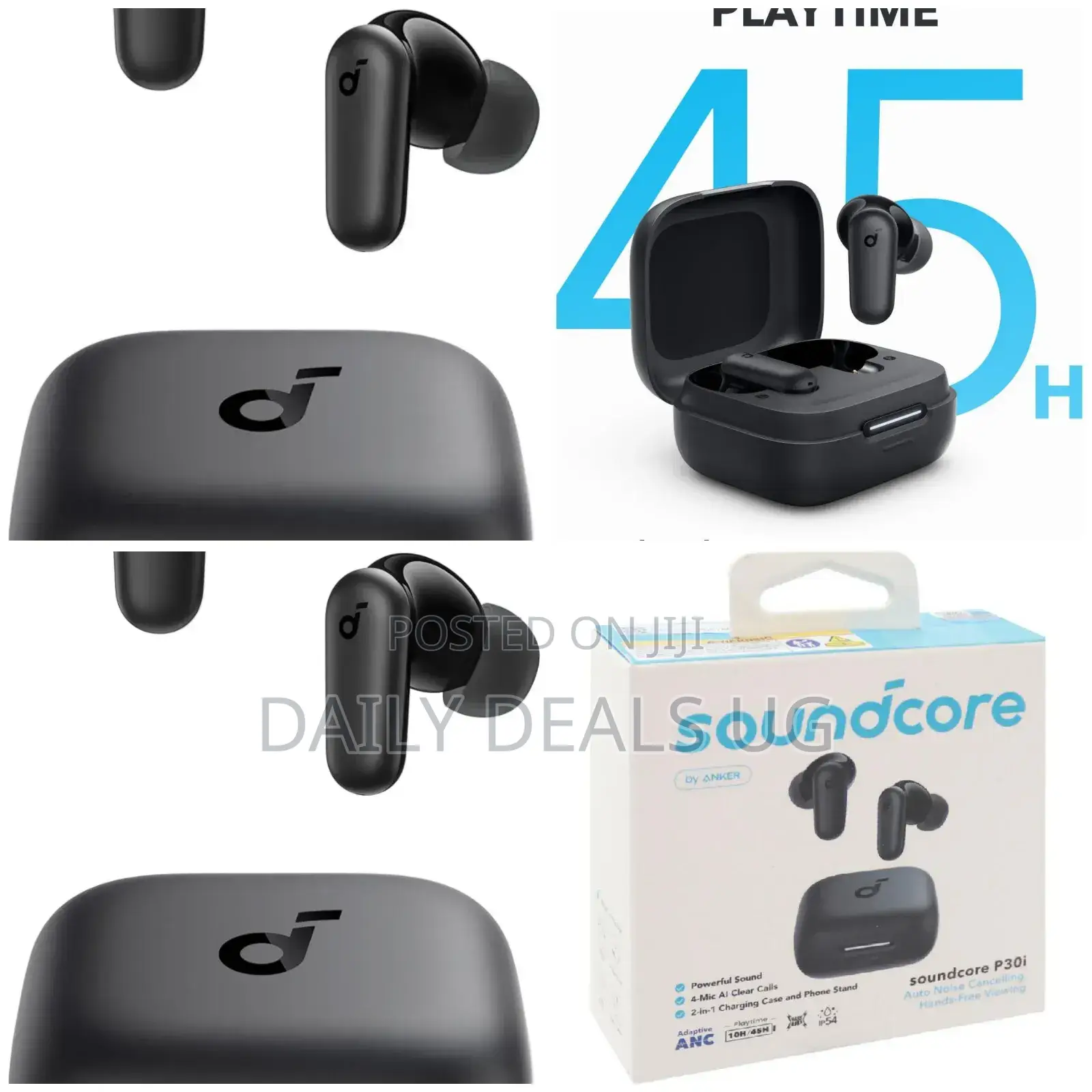 Soundcore P30i - Earbuds Noise Cancellation Black