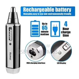 Kemei 4-in-1 Rechargeable Hair Trimmer Kit -Shaver for Beard
