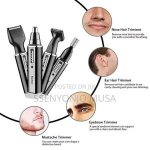 Kemei 4-in-1 Rechargeable Hair Trimmer Kit -Shaver for Beard