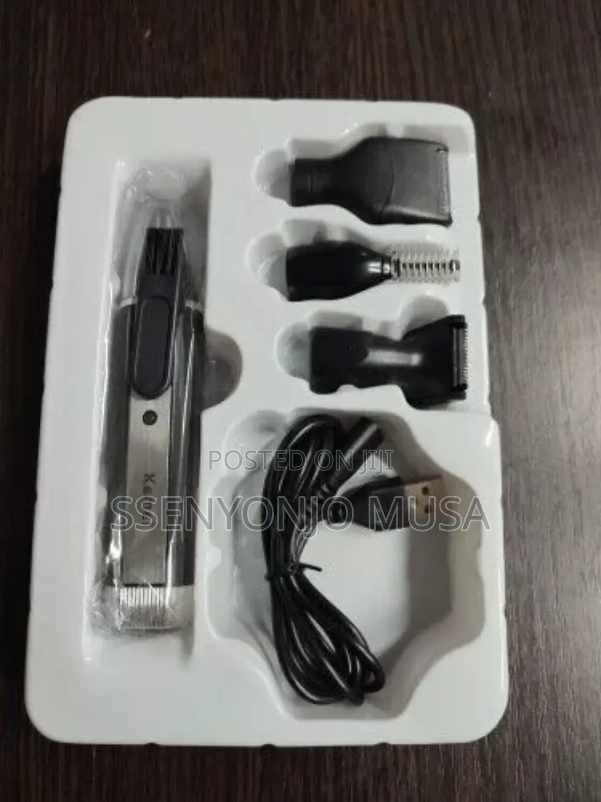 Kemei 4-in-1 Rechargeable Hair Trimmer Kit -Shaver for Beard