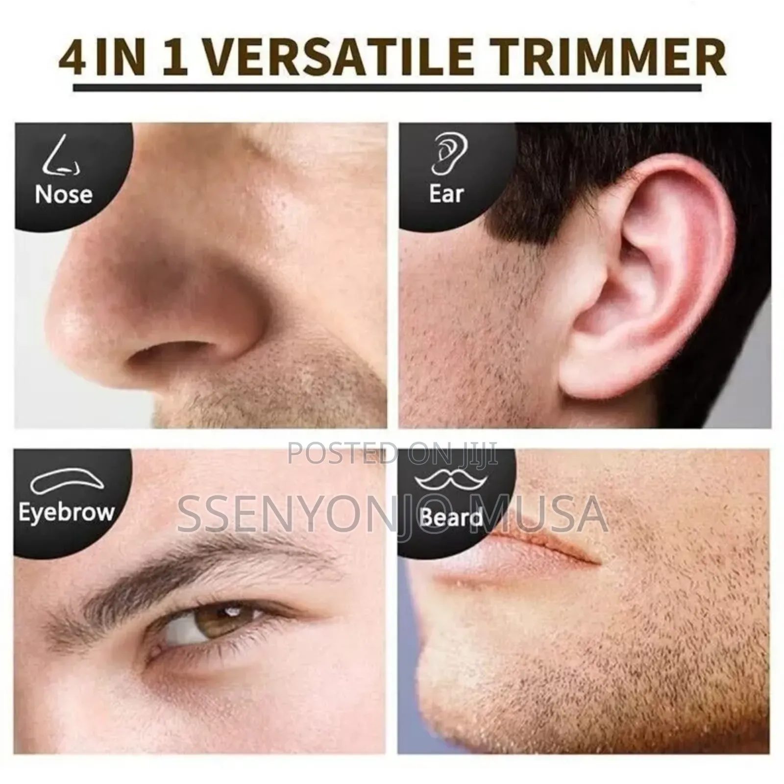 Kemei 4-in-1 Rechargeable Hair Trimmer Kit -Shaver for Beard