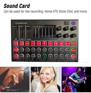 M9 Audio Interface Sound Card Live Voice Mixer