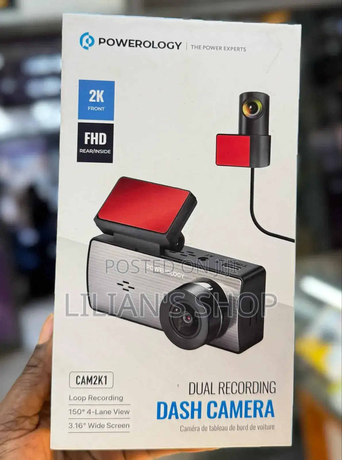 Powerology Dual Recording Dash Camera Fhd.