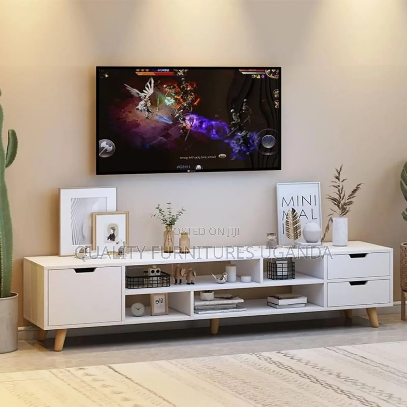Long Length White Stand