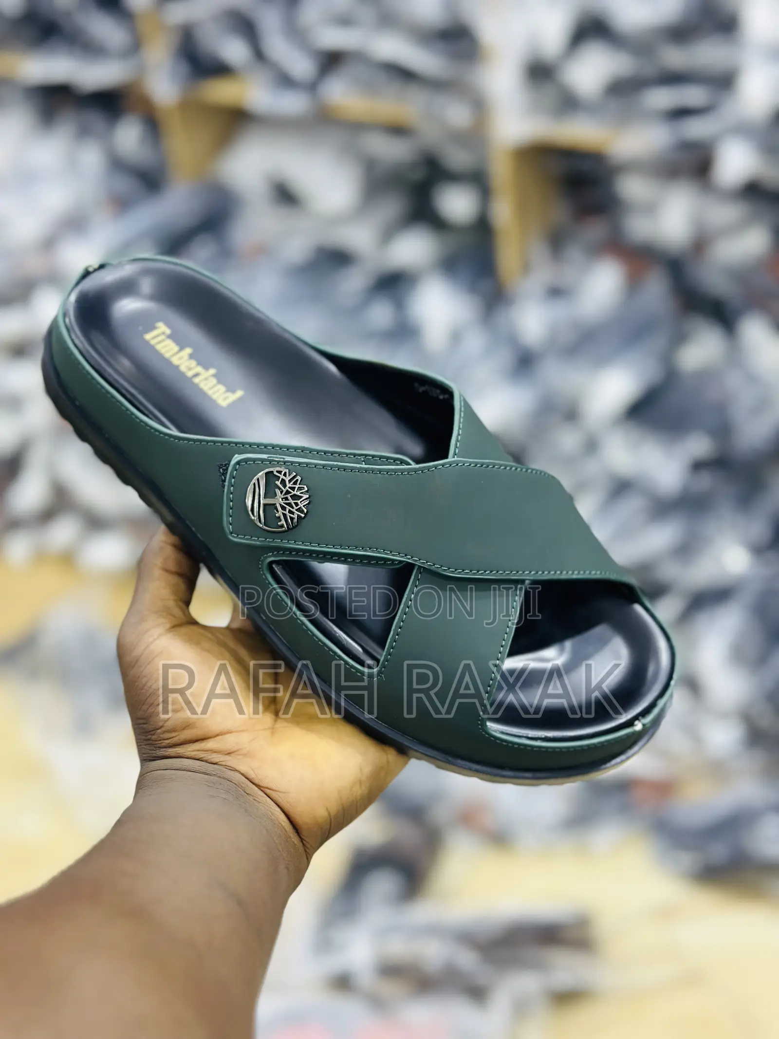 Original Green Luxury Timberland Cross Slide Sandals