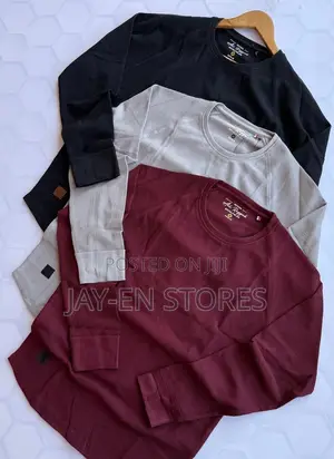 Round Neck Longsleeved Available in Different Colors