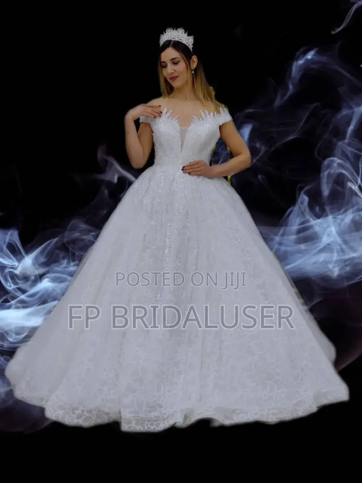 Wedding Gown for Hire Offshoulder White
