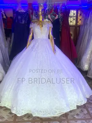 Wedding Gown for Hire Offshoulder White