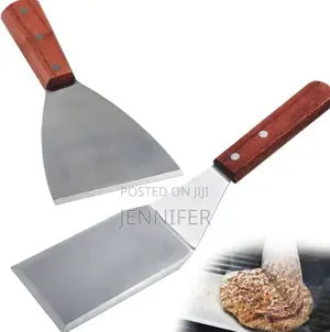 Wooden Handle Stainless Steel Grill Spatula