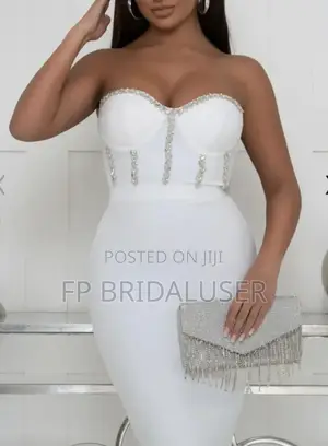 Bridesmaids Dresses for Hire White 6pcs