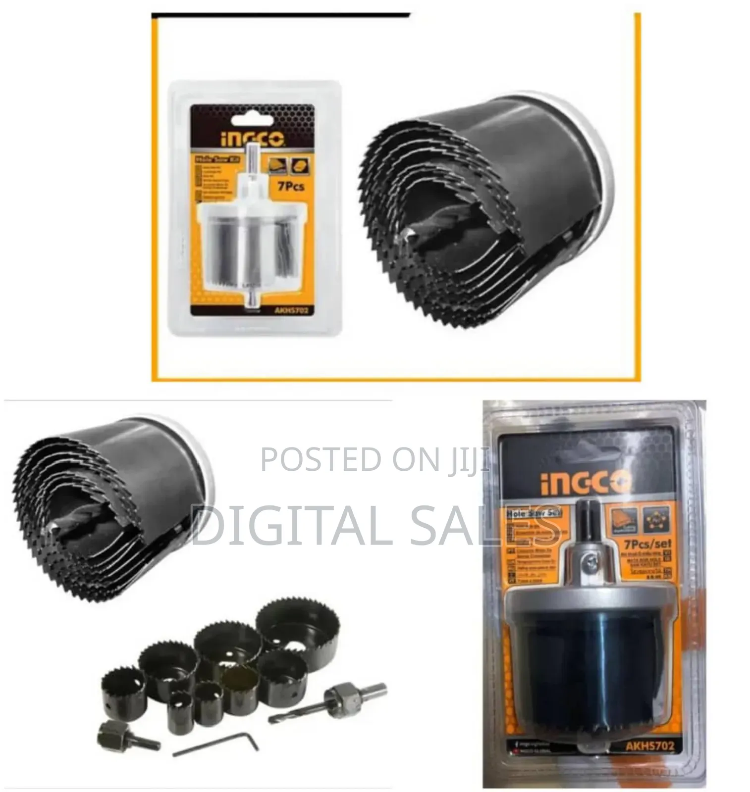 Ingco 7pcs Hole Saw Set