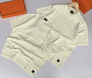 Plain Cream Round Neck Tshirt