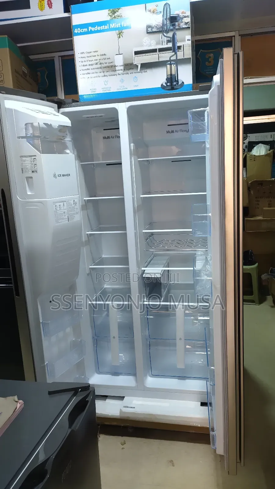 Hisense Fridge 700l Side by Side Frost Free With Water Dispenser-