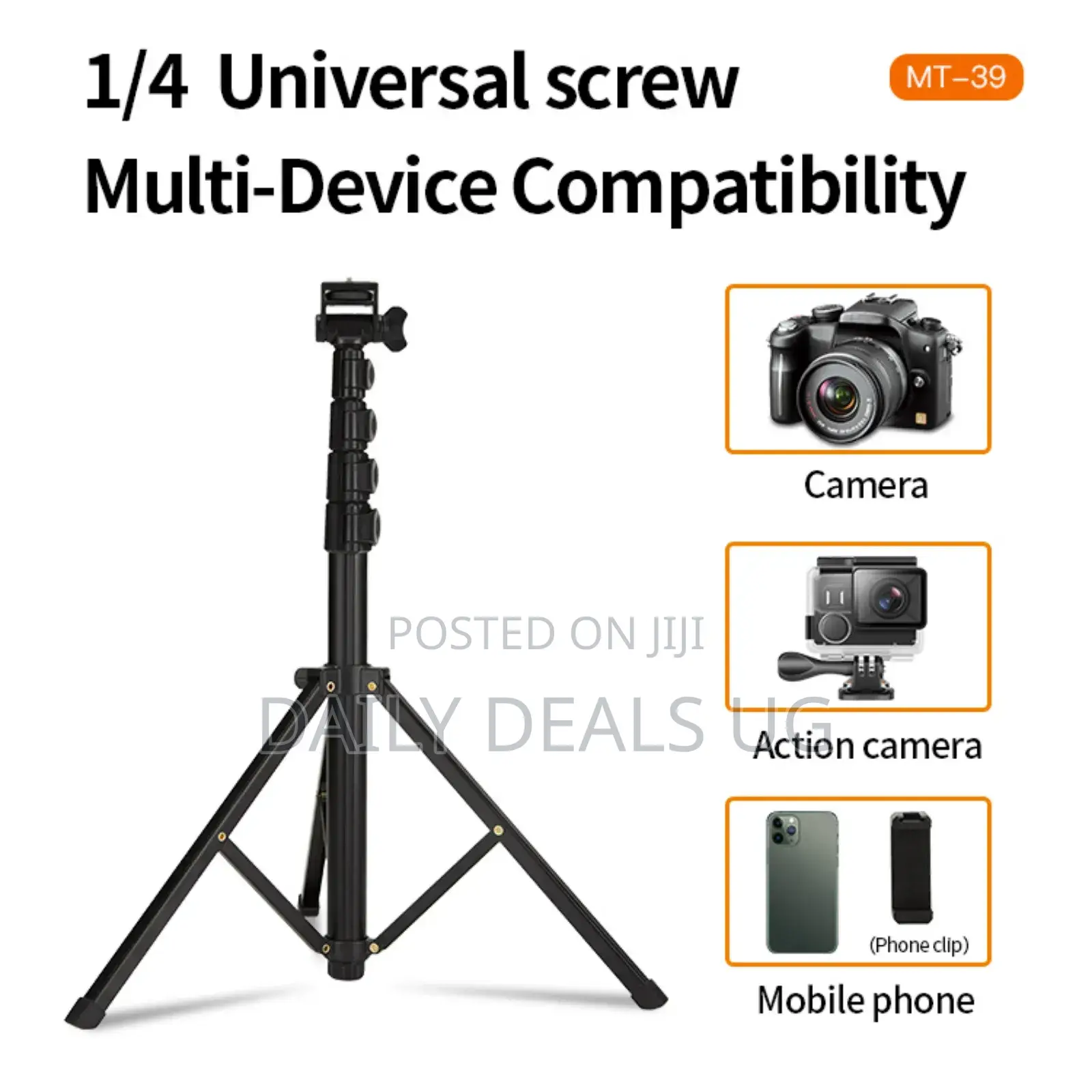 Jmary Mt-39 2 in 1 Portable Tripod Selfie Stick