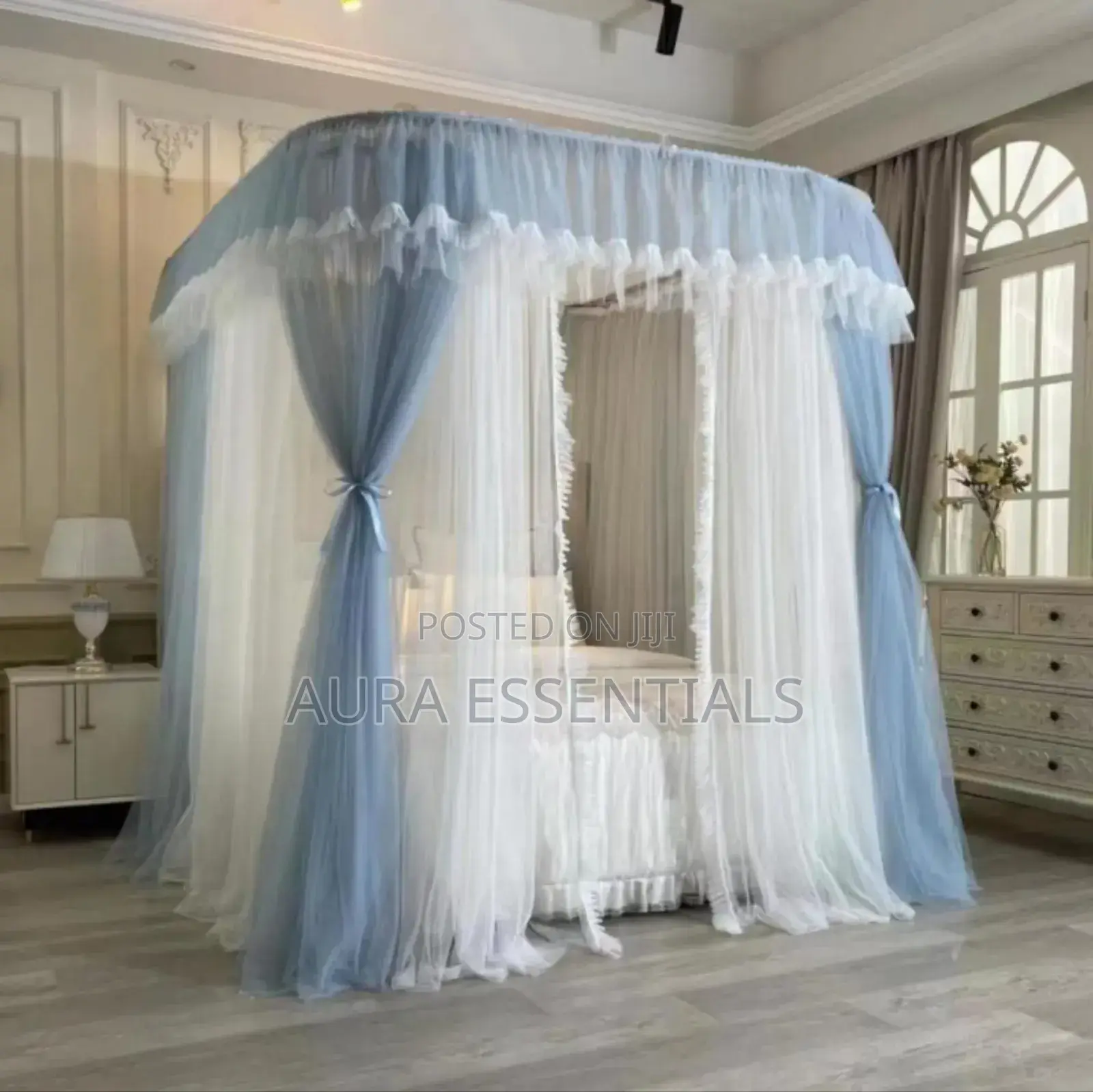 U - Shaped Support Bed Canopy Mosquito Net