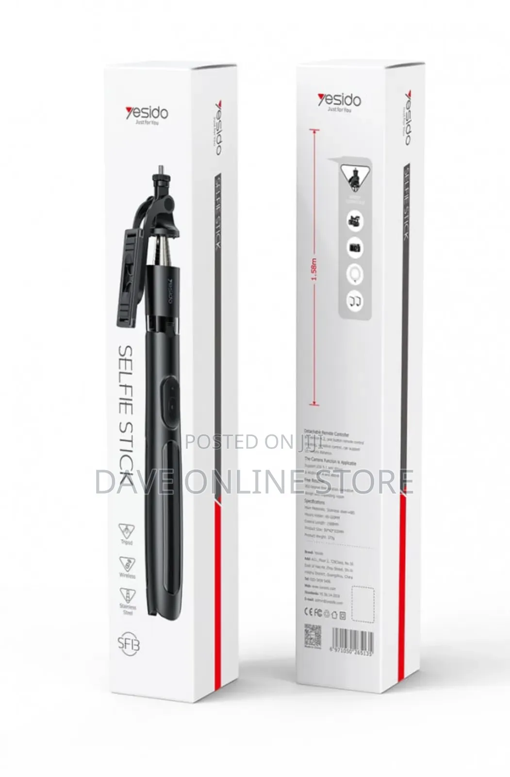 Selfie Stick Yesido Sf-13 Length: 1.5m