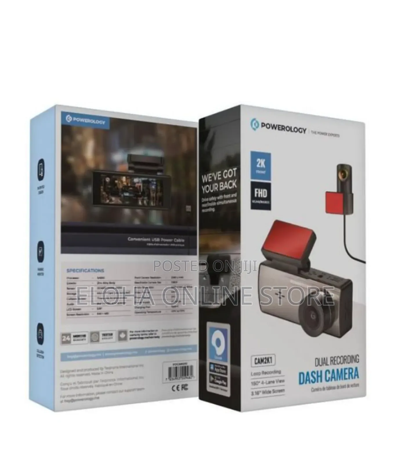 Powerology Dual Recording Dash Camera