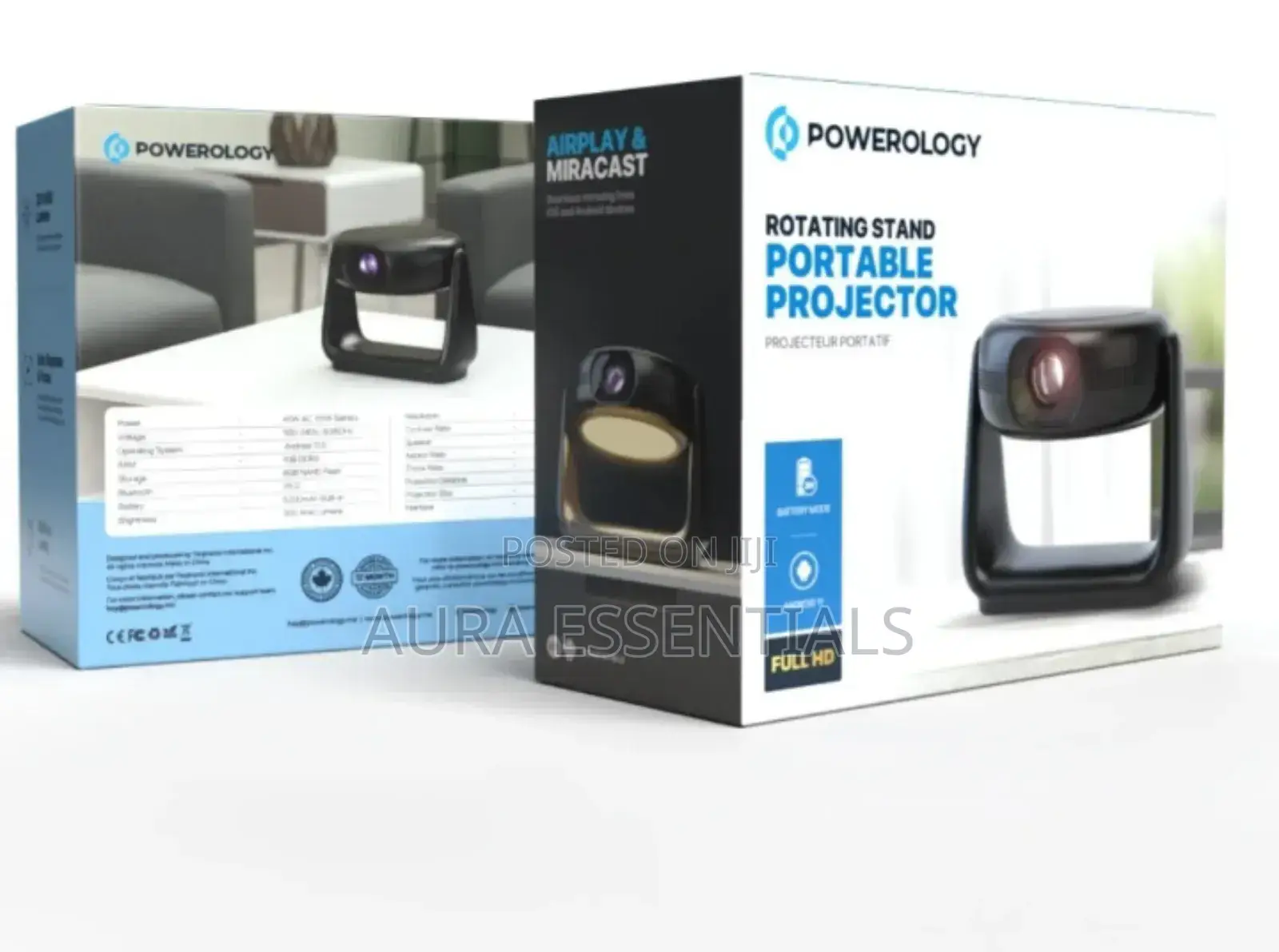 Powerology 300 Ansi Lumens Full Hd Portable Projector