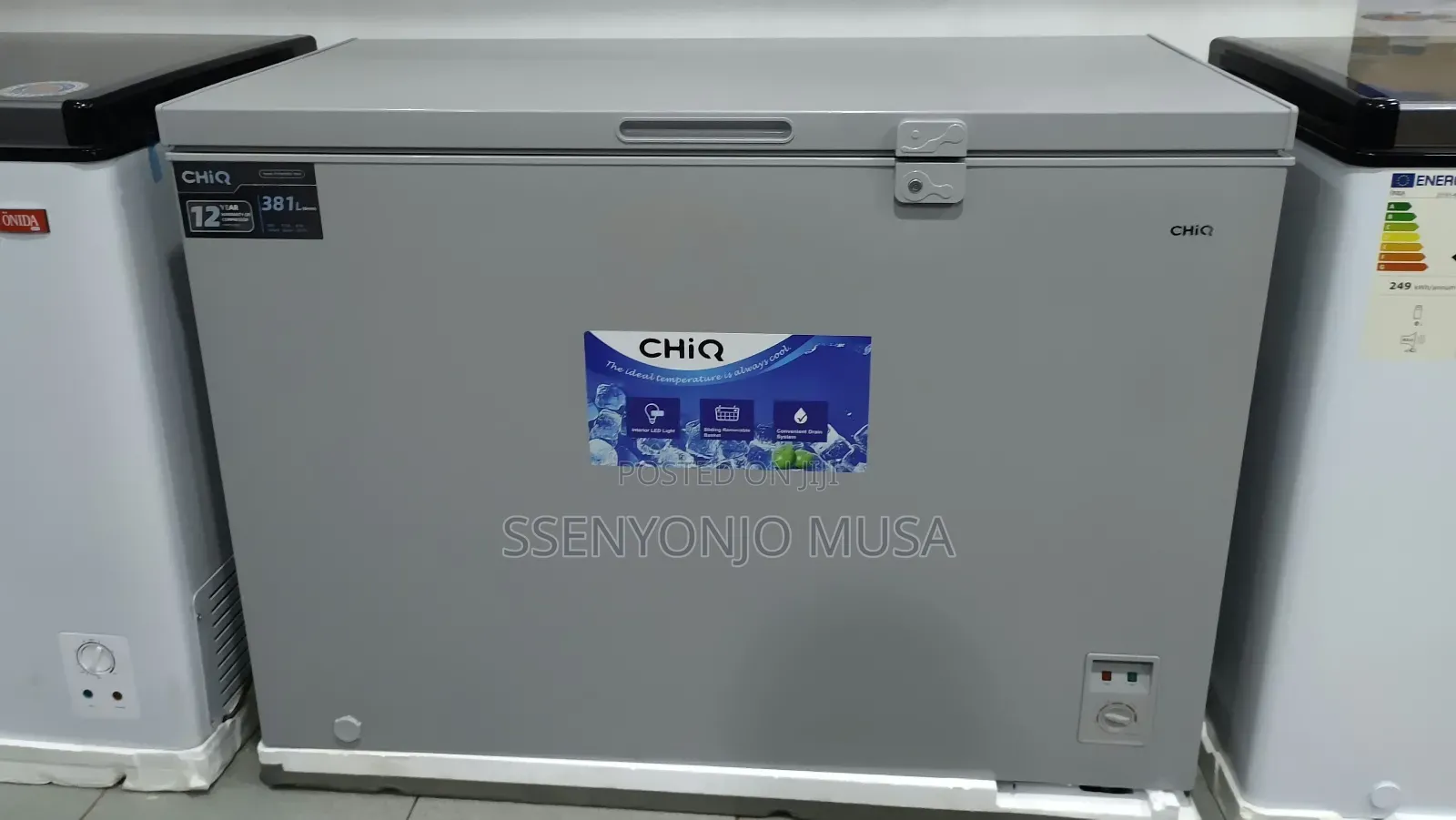 Chiq 400l Chest Freezer - 12 Year Warranty, Silver