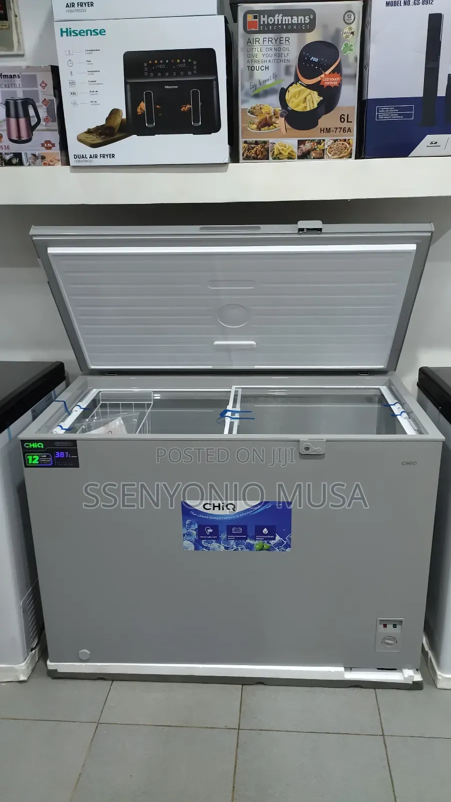 Chiq 400l Chest Freezer - 12 Year Warranty, Silver
