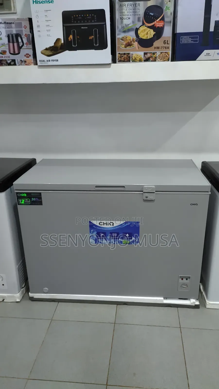 Chiq 400l Chest Freezer - 12 Year Warranty, Silver