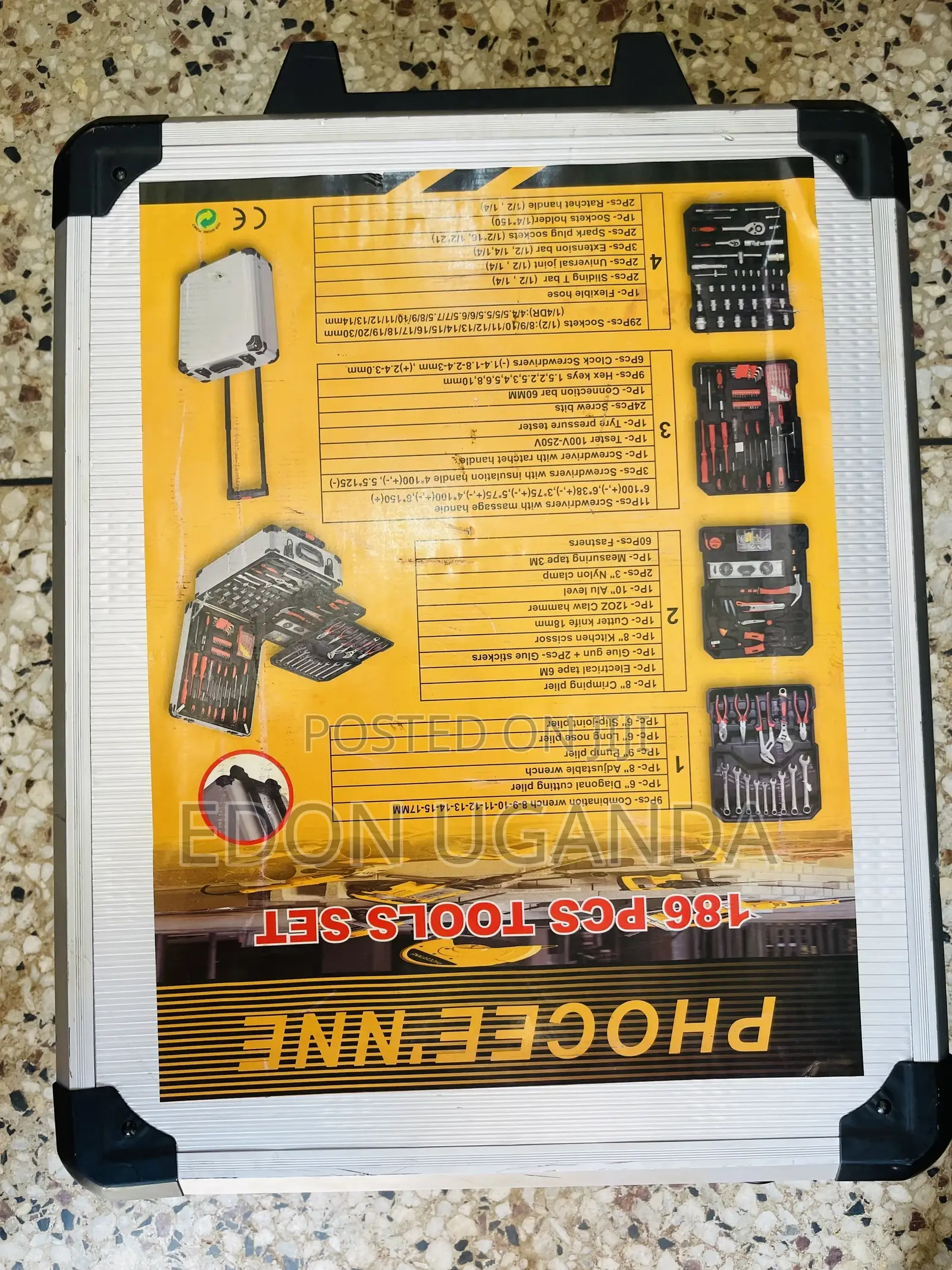 Heavy Duty Tools Set 186 Pieces