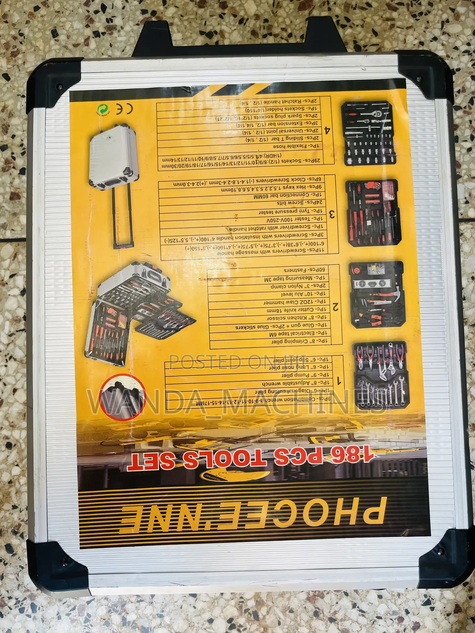 Heavy Duty Tools Set 186 Pieces