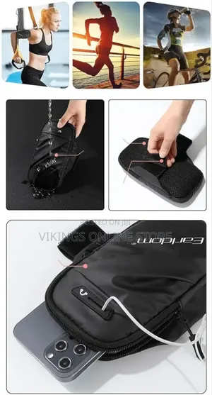 Earldom Waterproof Sports Armband Bag, Universal,For Running