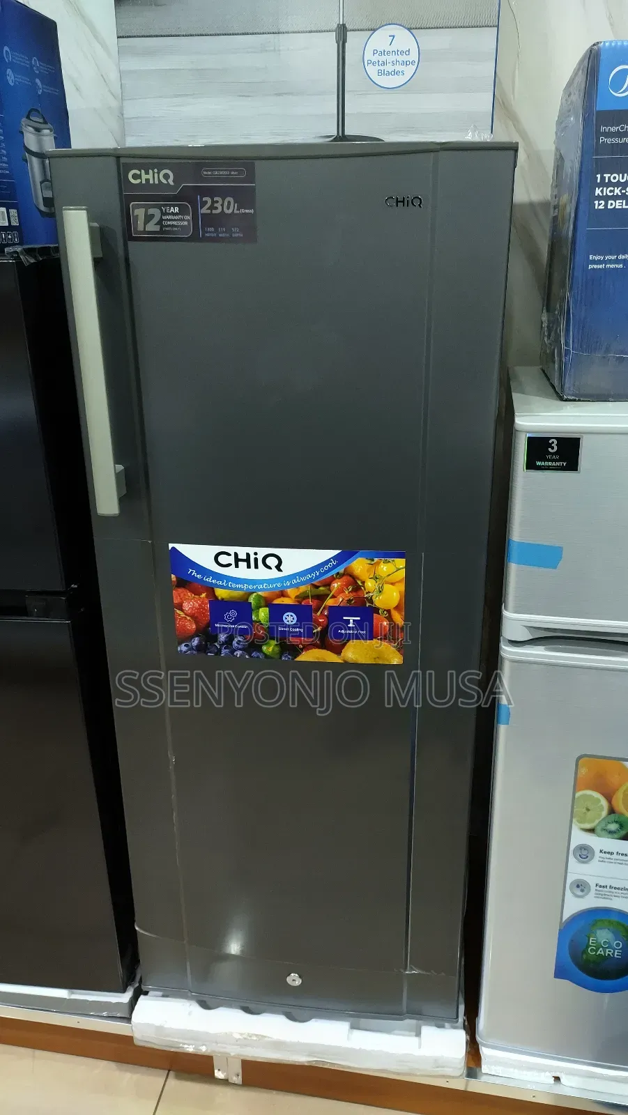 Chiq 230l Single Door Refrigerator - Csr230dsk3