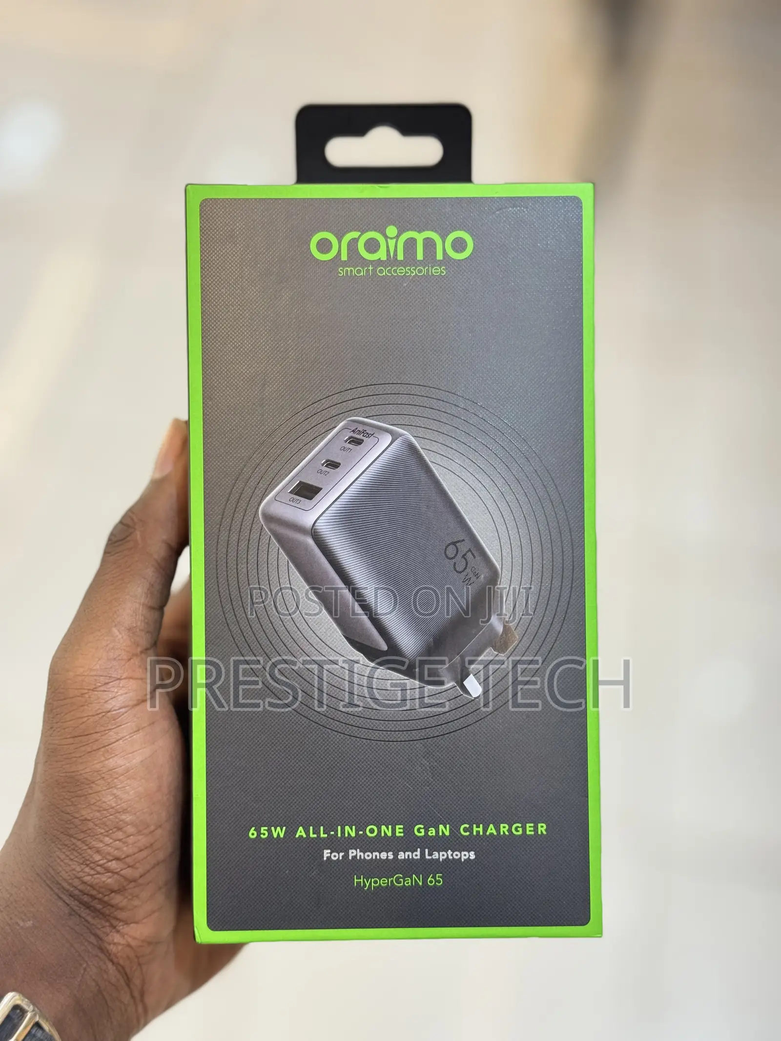 Oraimo 65w Hyper Gan Charger With Type C Cable Phones