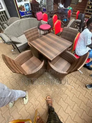 Photo - 4 Pieces of Rattan Chairs and Table