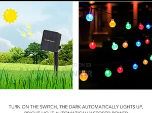 Photo - Outdoor Solar String Lights, Leds With 8 Lighting Modes