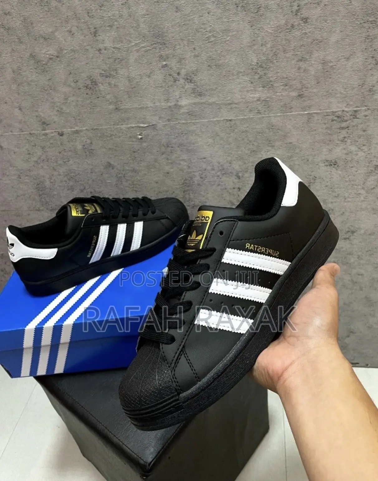 Original Black White Stripes Adidas Superstar Old Skool Shoe