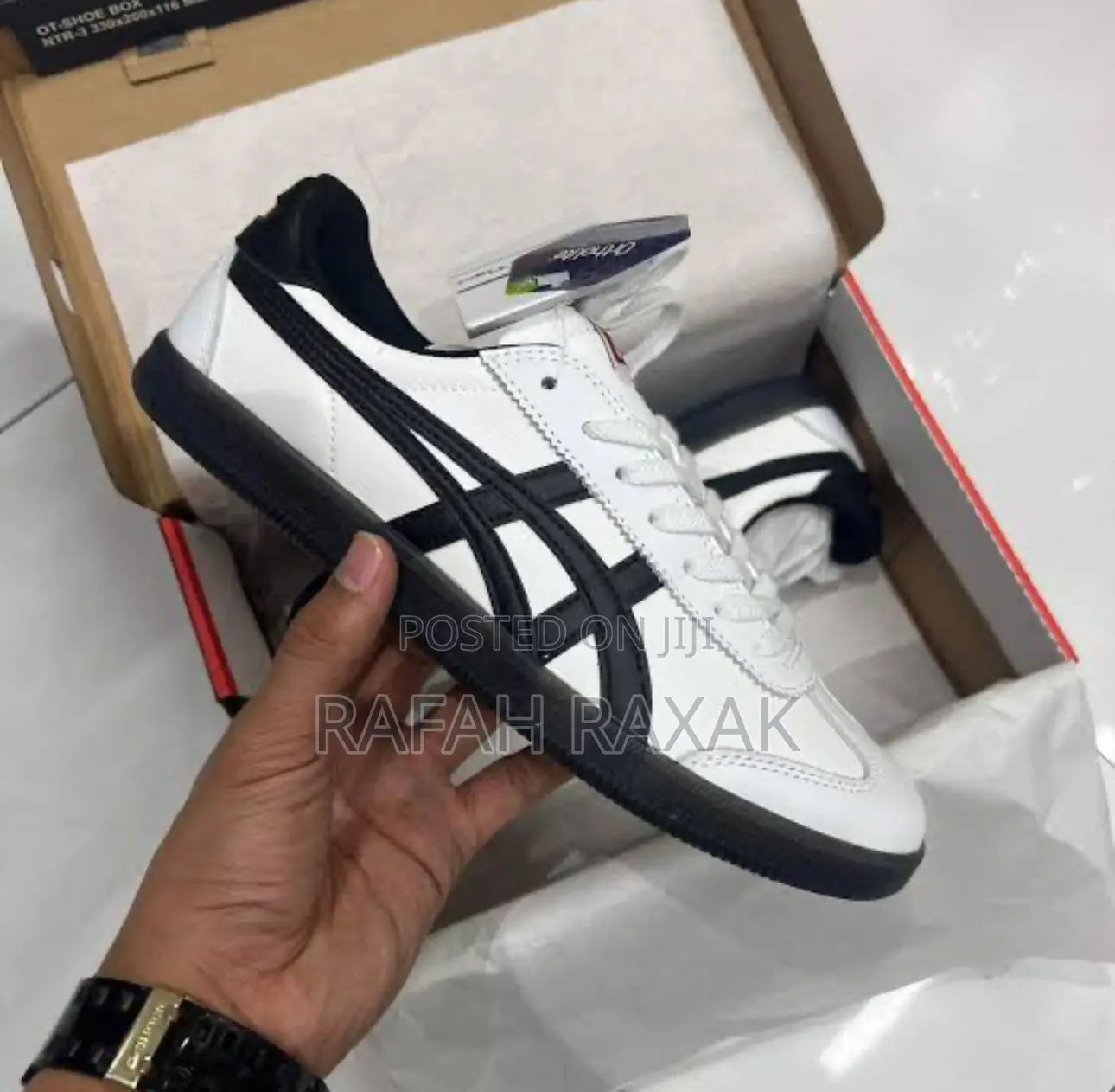 Black/White Asics Onitsuka Tiger Tokuten Casual Tennis Shoes
